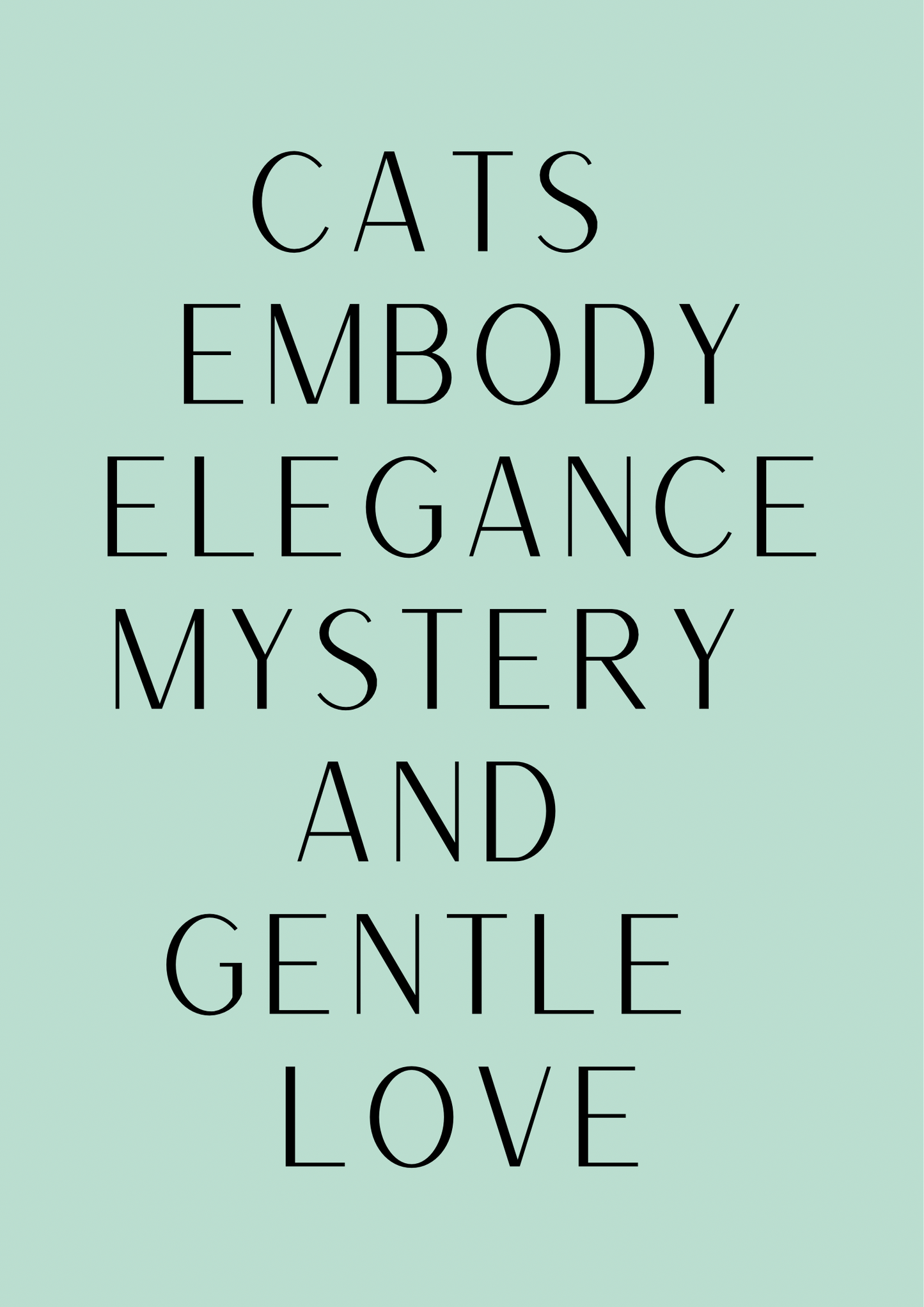 Feline Fidelity - Digital Download - Poster - Green