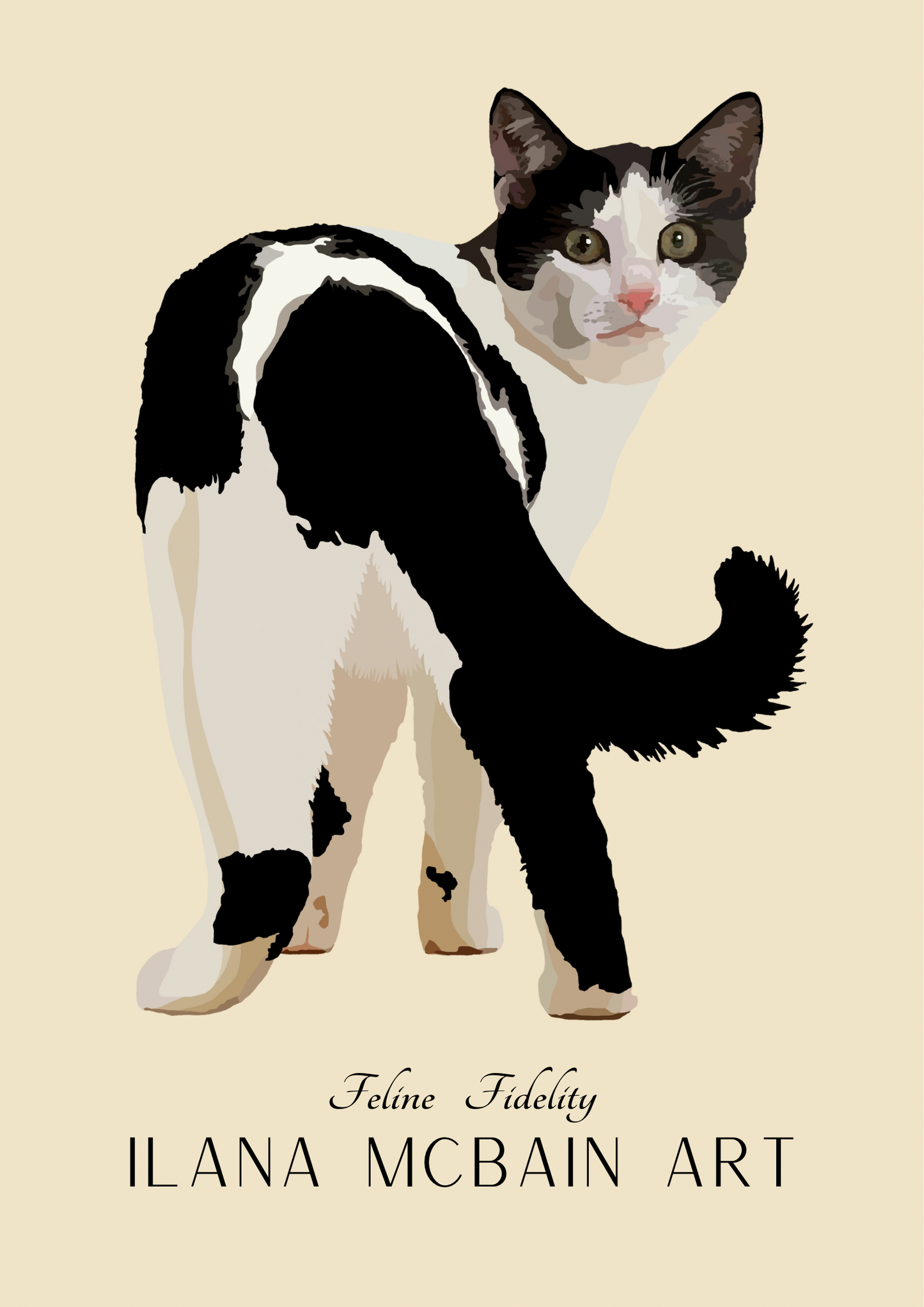 Feline Fidelity - Digital Download - Poster - Beige