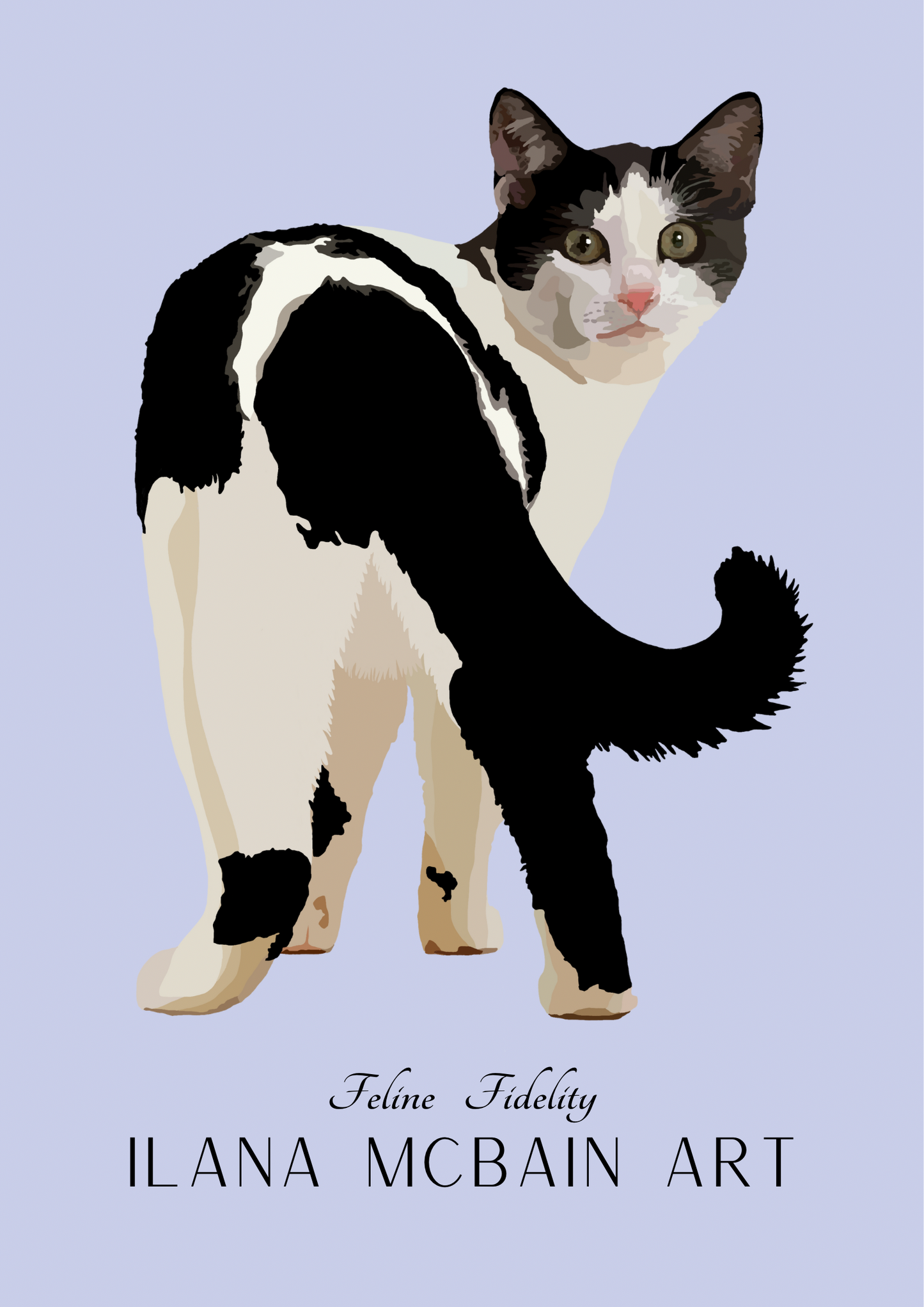 Feline Fidelity - Digital Download - Poster - Purple