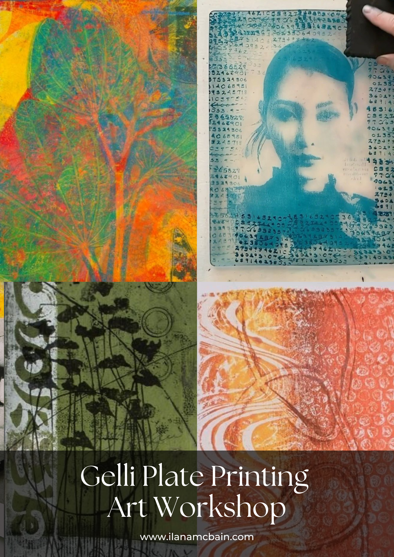 Gelli Plate Printing Art Workshop Sunshine Coast