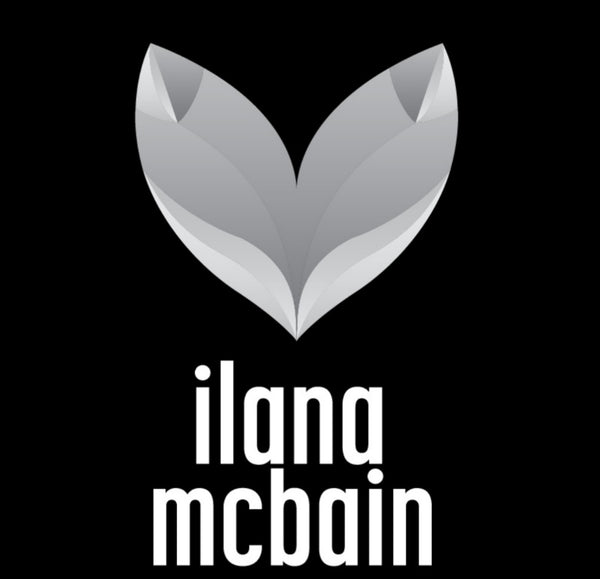 Modern and sleek logo for Ilana McBain, seamlessly blending sophistication with a touch of avant-garde design, symbolising professionalism and individuality