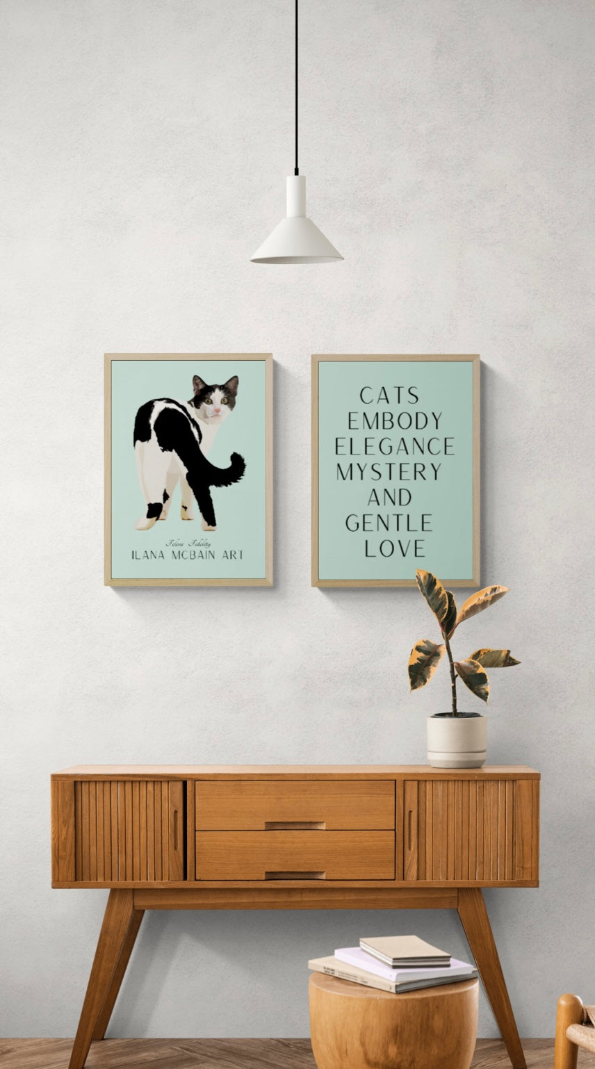 Feline Fidelity - Digital Download - Poster - Green