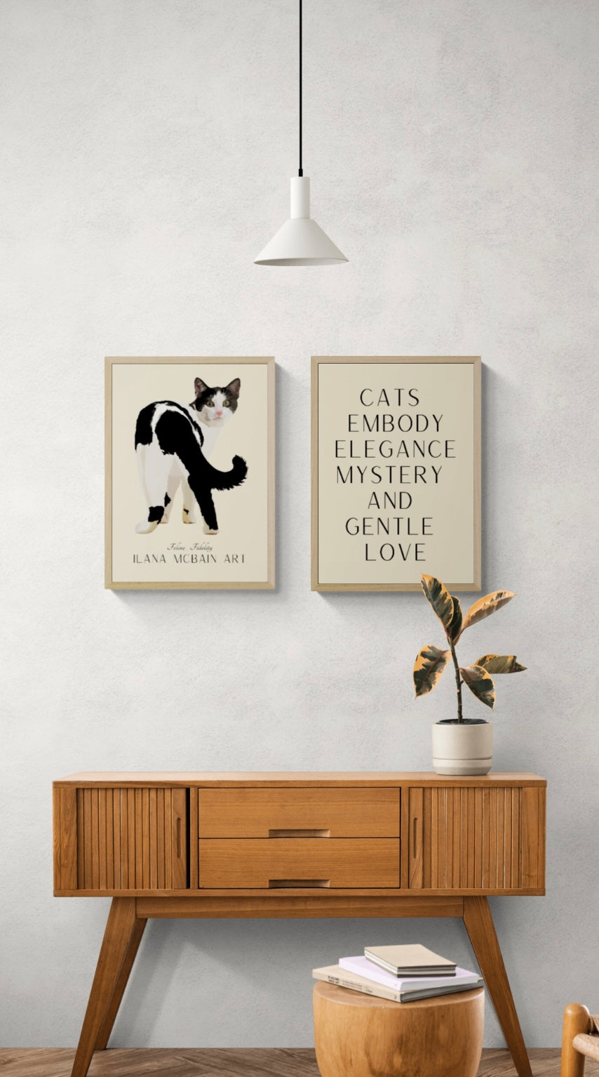 Feline Fidelity - Digital Download - Poster - Beige