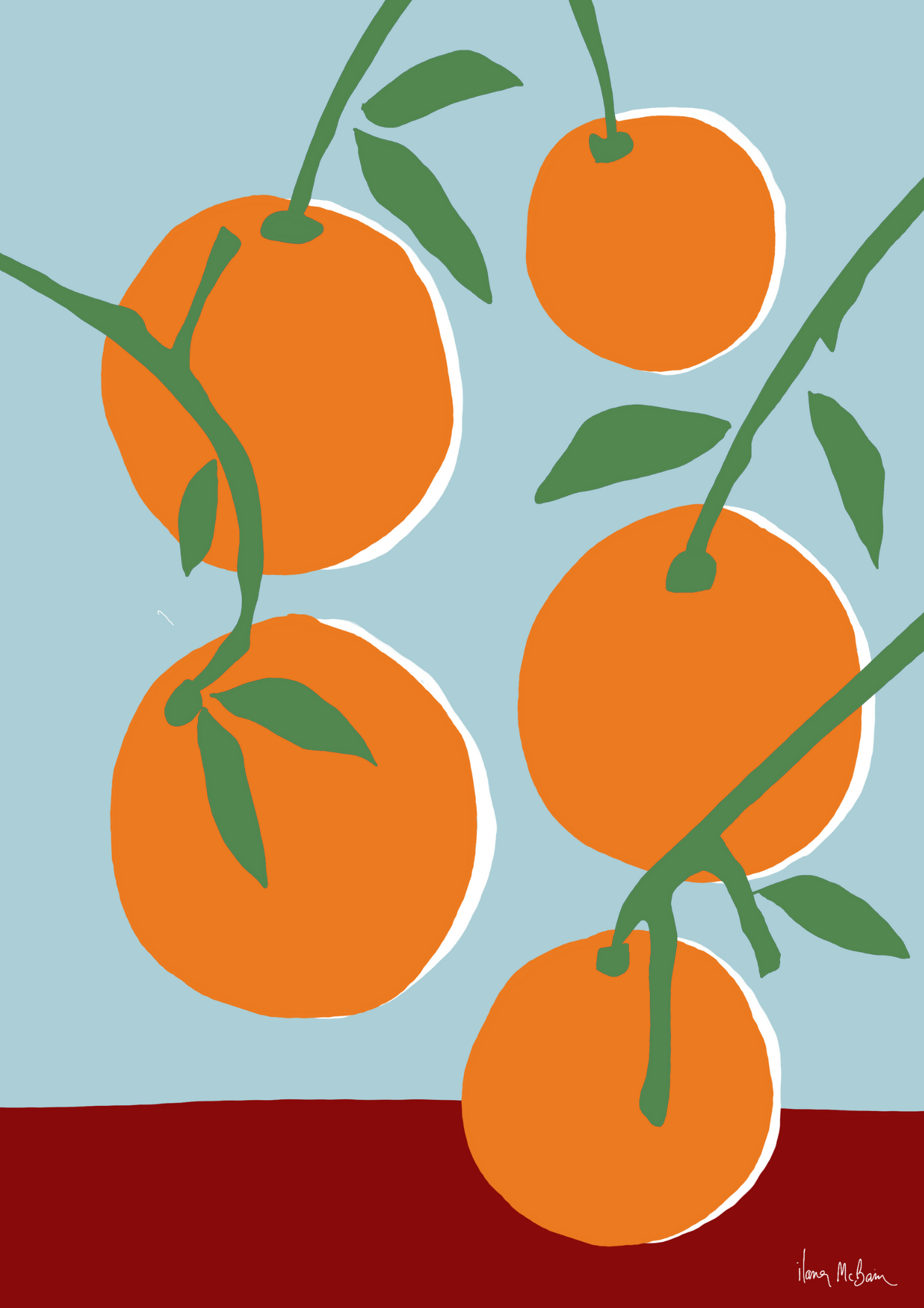 Fresh Parades - The Vibrance of Oranges in Art - Art Print