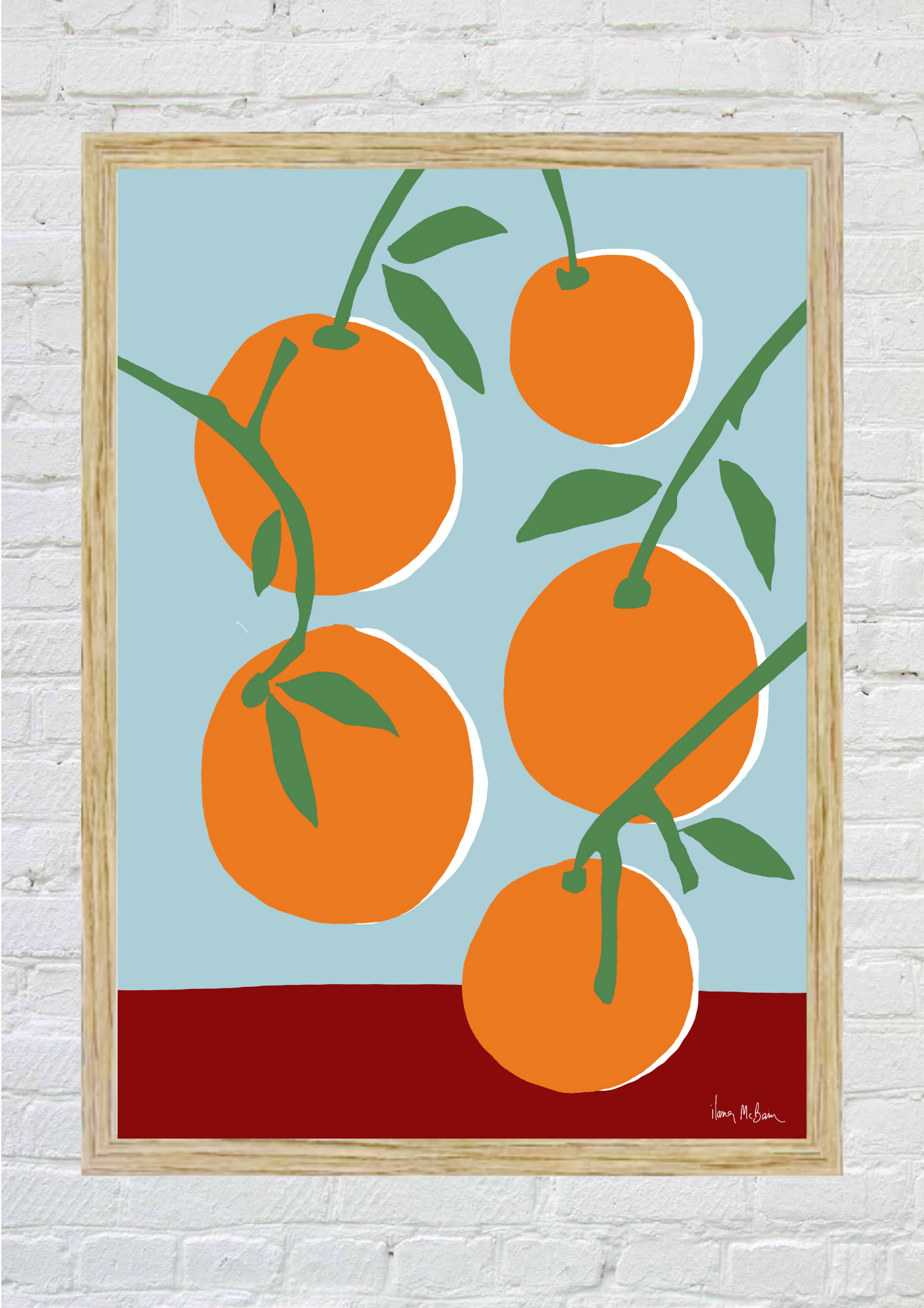 Fresh Parades - The Vibrance of Oranges in Art - Art Print