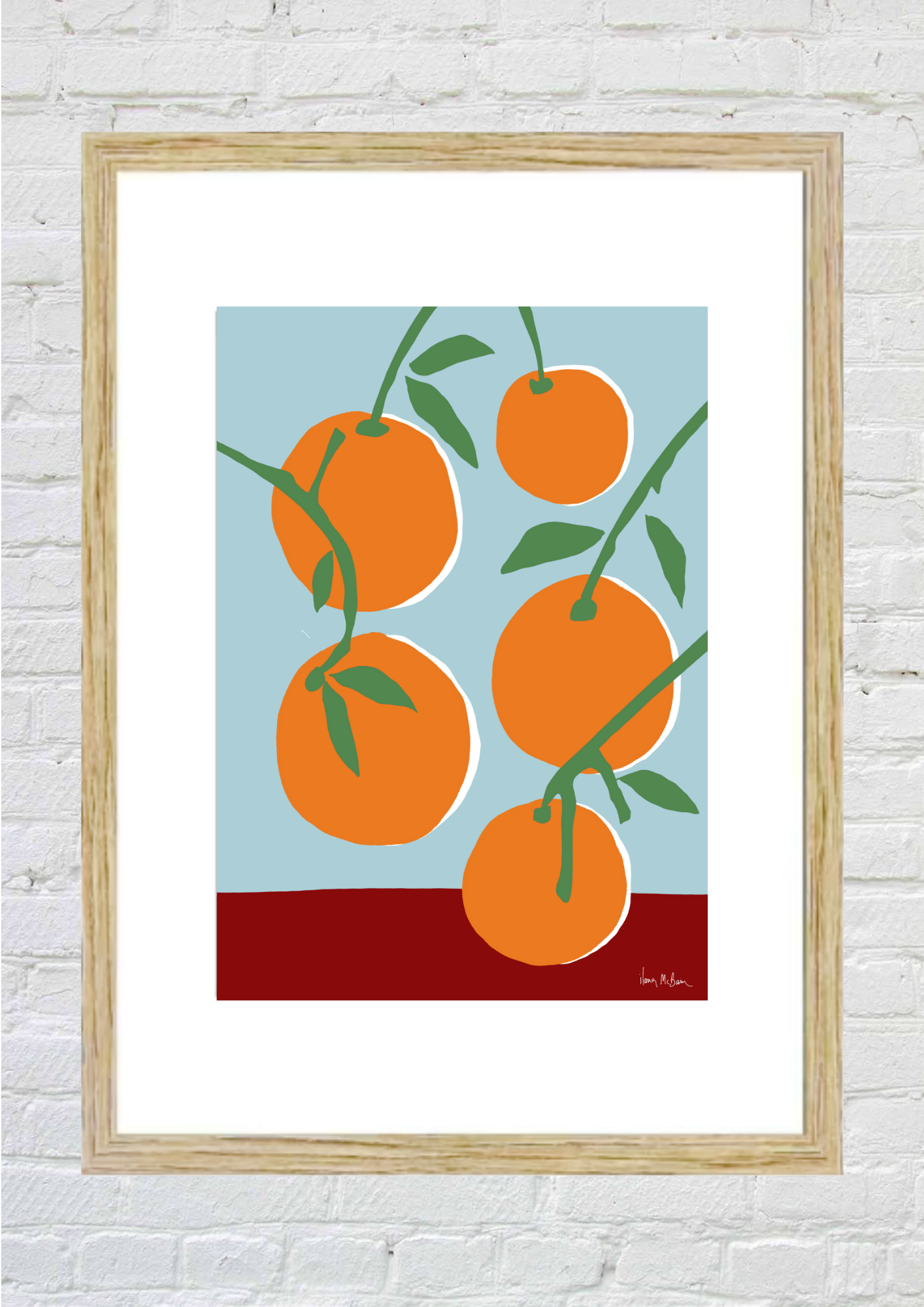 Fresh Parades - The Vibrance of Oranges in Art - Art Print