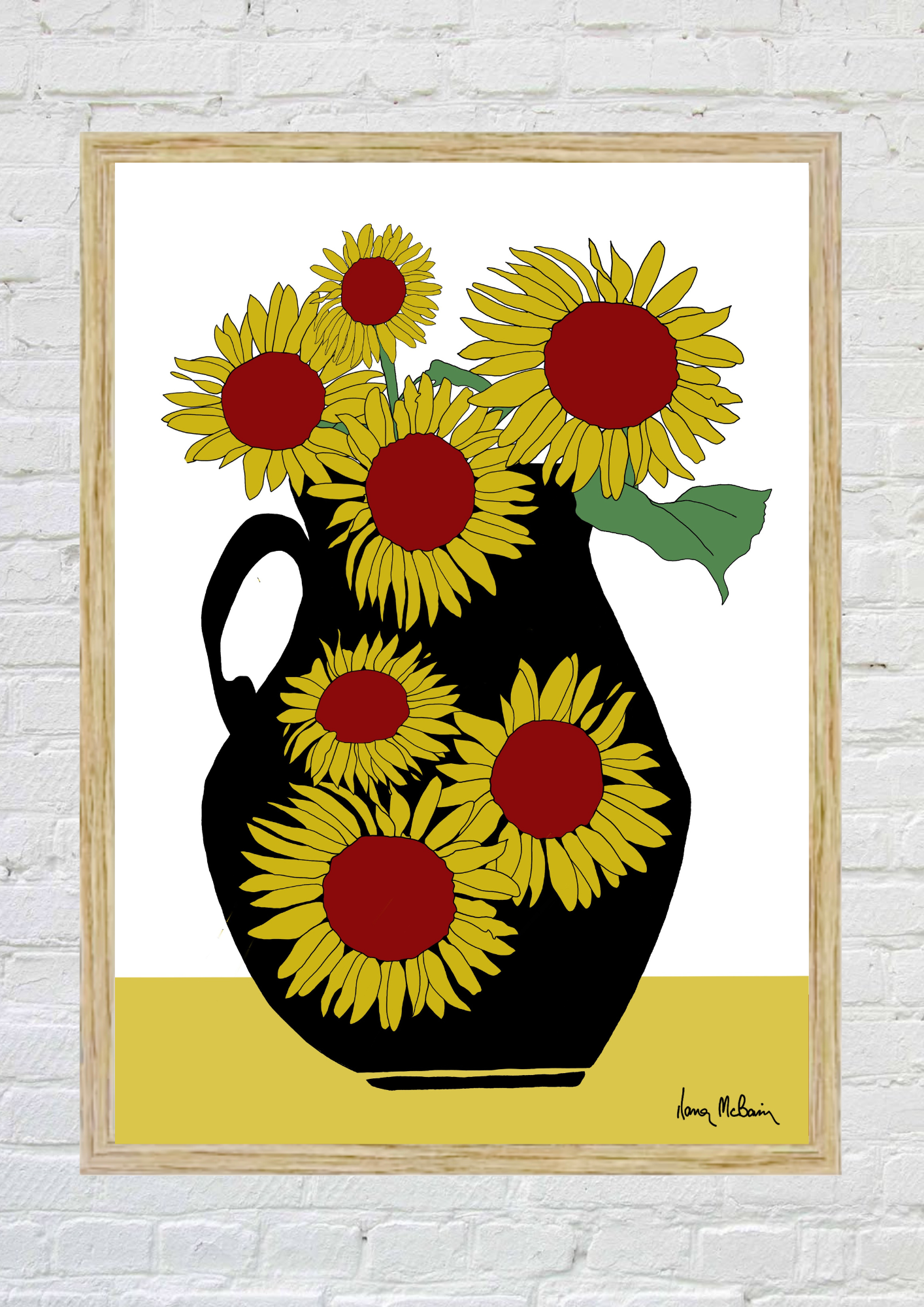 A Vase of Sunshine - The Warmth of Sunflowers in Your Home - flowers Print